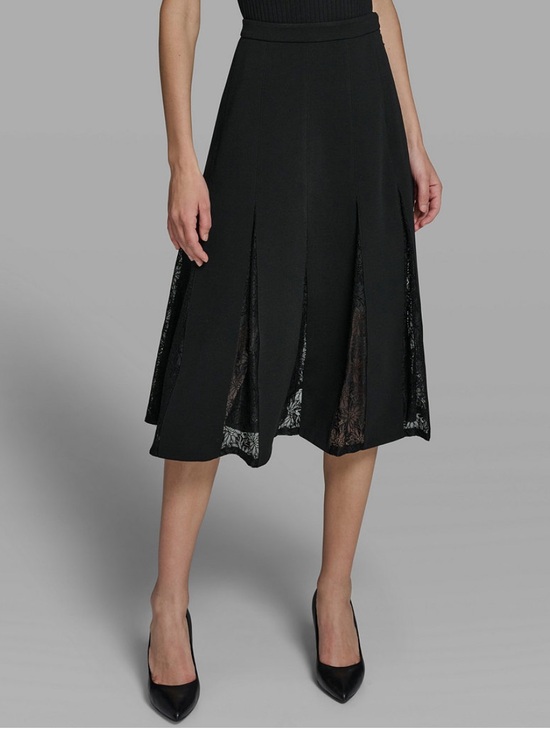 Karl Lagerfeld Dresses & Skirts - Karl Lagerfeld Women's Lace Inset Midi Skirt